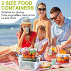 Arenzza kitchen vegetable and fruit storage container for fresh produce, made of clear plastic with ventilation holes.