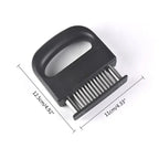 Arenzza kitchen meat tenderizer with 48 stainless steel blades for easy, efficient meat preparation.
