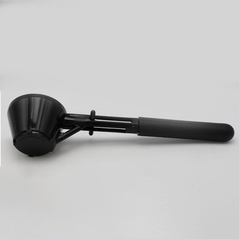 Arenzza reusable kitchen coffee measuring spoon with sliding design, showing a stainless steel spoon with adjustable measurement slider.