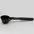 Arenzza reusable kitchen coffee measuring spoon with sliding design showing the stainless steel spoon and adjustable measurement slider.