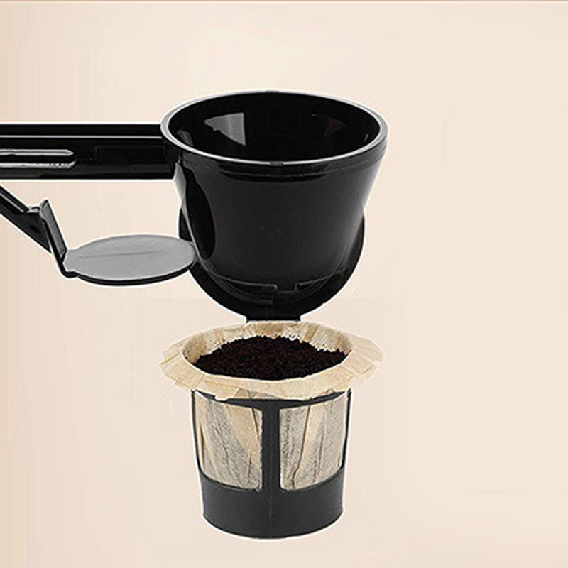 Arenzza reusable coffee measuring spoon with sliding design, stainless steel kitchen tool for precise coffee measurement