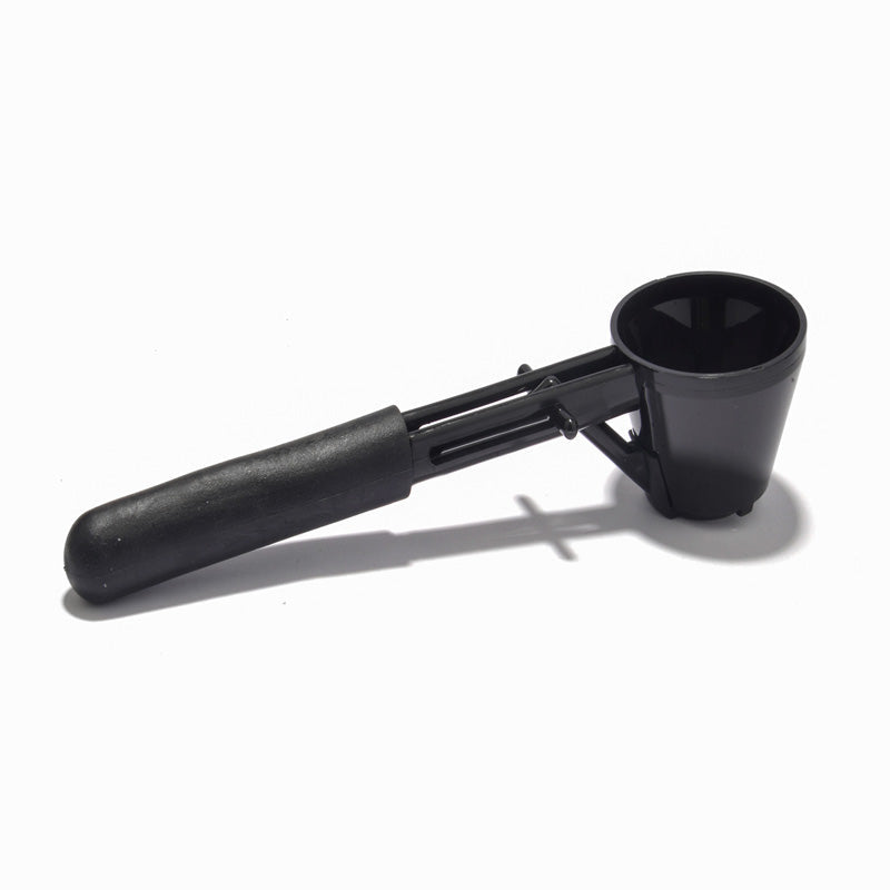Arenzza reusable kitchen coffee measuring spoon with sliding design, showing its adjustable measurement feature on a white background.