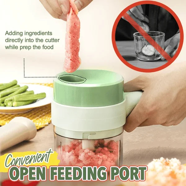 Arenzza multifunctional wireless kitchen food processor with sleek design, featuring control buttons and compact size.