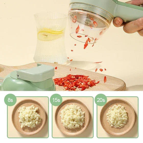 Arenzza multifunctional wireless kitchen food processor with stainless steel blades and digital controls on a countertop.