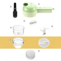 Arenzza multifunctional wireless kitchen food processor with stainless steel blades and digital controls on a countertop.