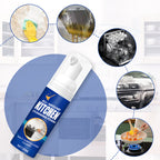 Arenzza heavy-duty kitchen foaming degreaser and cleaner bottle with foaming nozzle for grease and grime removal in the kitchen.