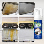 Arenzza heavy-duty kitchen foaming degreaser and cleaner bottle with foam nozzle, designed for deep cleaning kitchen surfaces.
