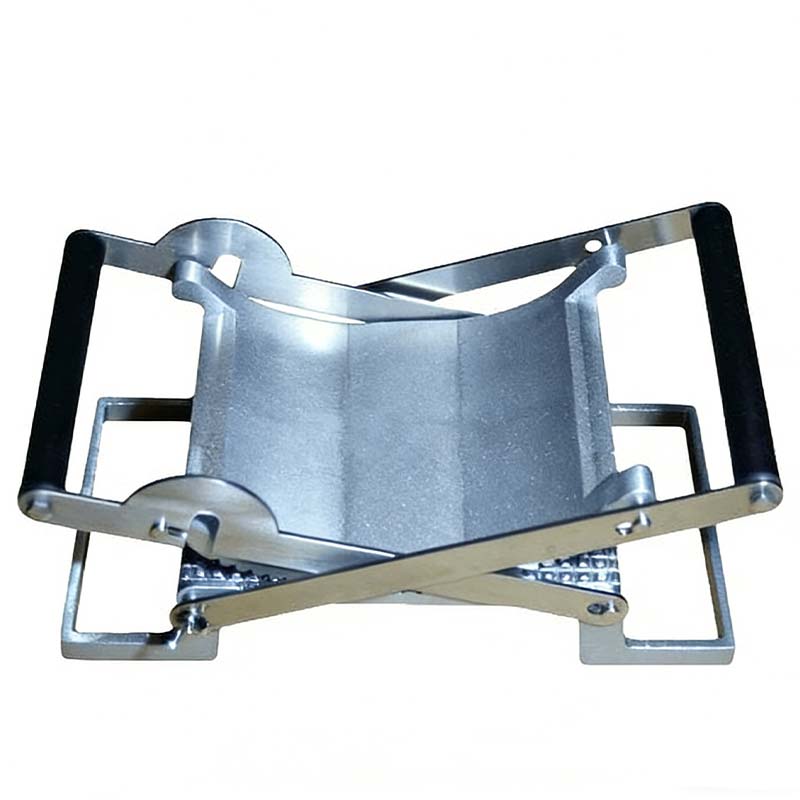 Arenzza K-MONT Schnitzelmaschine Fleischpresse, a kitchen meat press with a sturdy metal design and handle for efficient meat preparation.