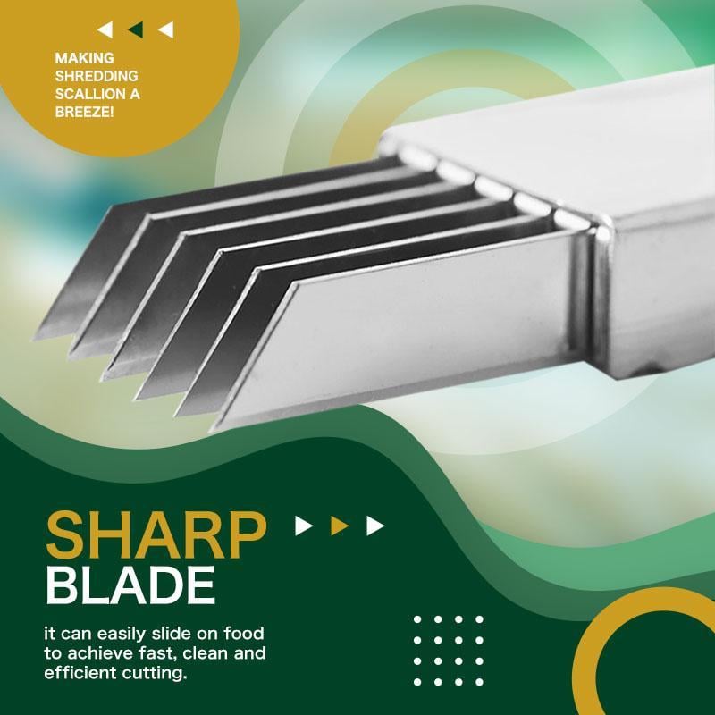 Arenzza Shred Silk The Knife, a kitchen tool with a sleek blade for shredding, shown in a close-up image.