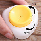 Arenzza kitchen egg piercer with safety lock, showing stainless steel tips and ergonomic handle for easy egg piercing.