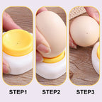 Arenzza egg piercer with safety lock, kitchen tool for easily piercing eggs, displayed on a white background.