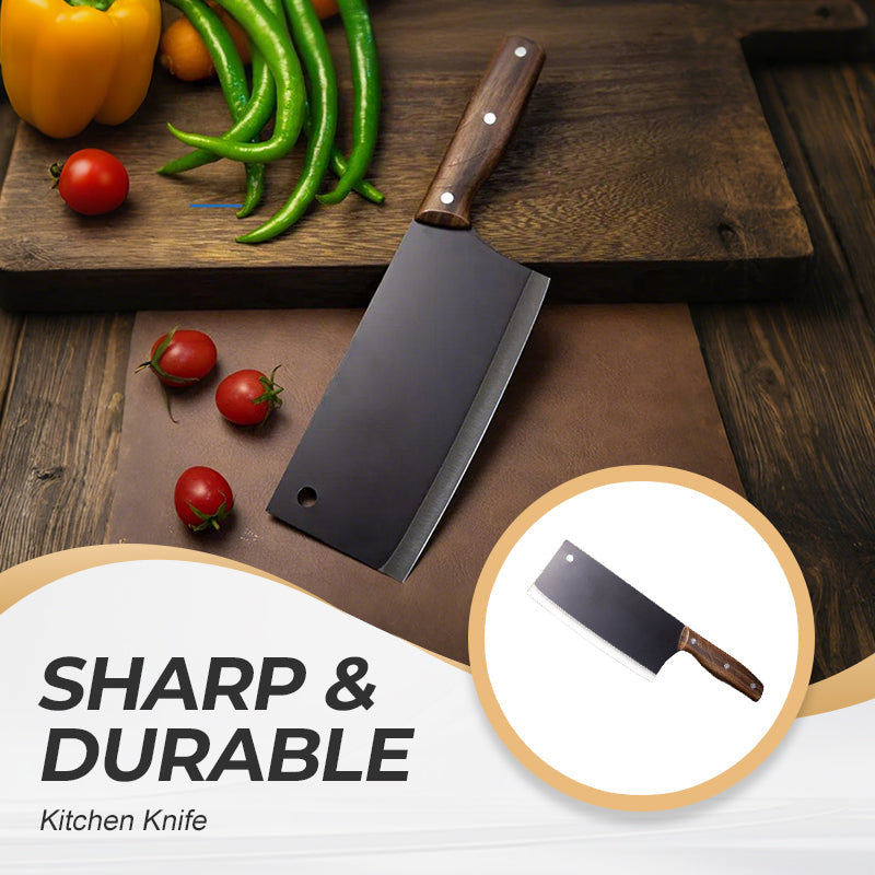 Arenzza Darth Vader Ultra Sharp Kitchen Knife with black handle and stainless steel blade, showcasing its sleek, professional design.