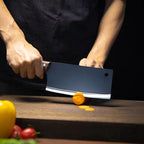 Arenzza Darth Vader Ultra Sharp Kitchen Knife with black handle and stainless steel blade, designed for precision cutting.