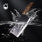 Arenzza Darth Vader Ultra Sharp kitchen knife with black handle and stainless steel blade, designed for precision cutting in the kitchen.