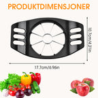Arenzza stainless steel fruit corer and slicer with ergonomic handle, designed for easy fruit preparation in the kitchen.
