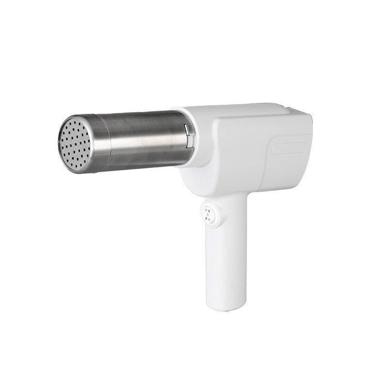 Arenzza cordless handheld noodle maker in a kitchen setting, showcasing its compact design for homemade pasta preparation.