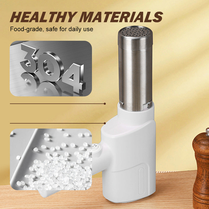 Arenzza cordless handheld noodle maker for kitchen use, compact white device with control buttons and noodle outlet.