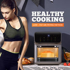 Arenzza multi-function visual kitchen air fryer with touchscreen display, featuring a modern design and control panel.