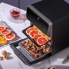 Arenzza multi-function visual air fryer with touchscreen display, kitchen appliance for healthy frying and cooking.