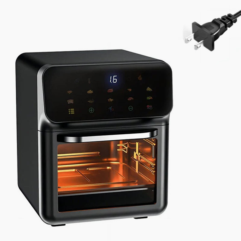 Arenzza multi-function visual air fryer with touchscreen, kitchen appliance, compact design, and digital controls for healthy cooking.