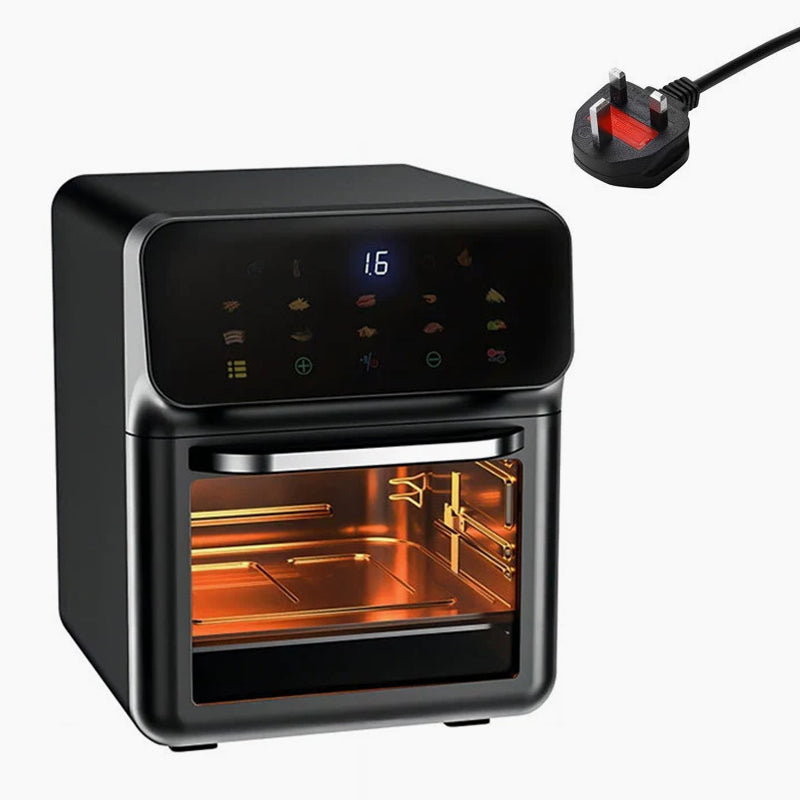 Arenzza multi-function visual air fryer with touchscreen display for healthy cooking in the kitchen.