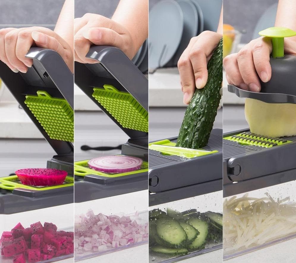 Arenzza 2026 Kitchen Tool No. 1 multi-purpose vegetable cutter with stainless steel blades and ergonomic handle for easy chopping
