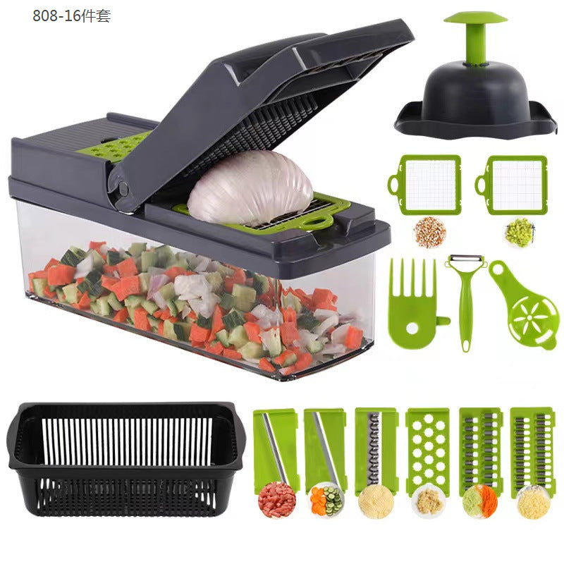 Arenzza 2026 multi-purpose vegetable cutter with stainless steel blades and ergonomic handle for efficient kitchen prep.