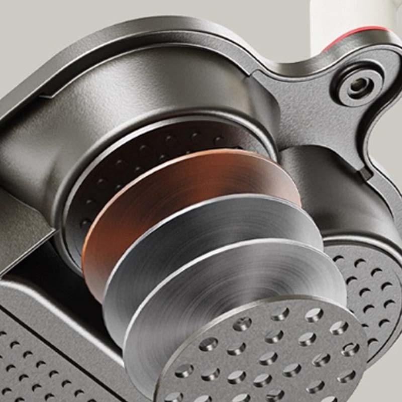Arenzza 3-in-1 cup-shaped large capacity kitchen pan with a non-stick surface and stainless steel handle, set on a stovetop.