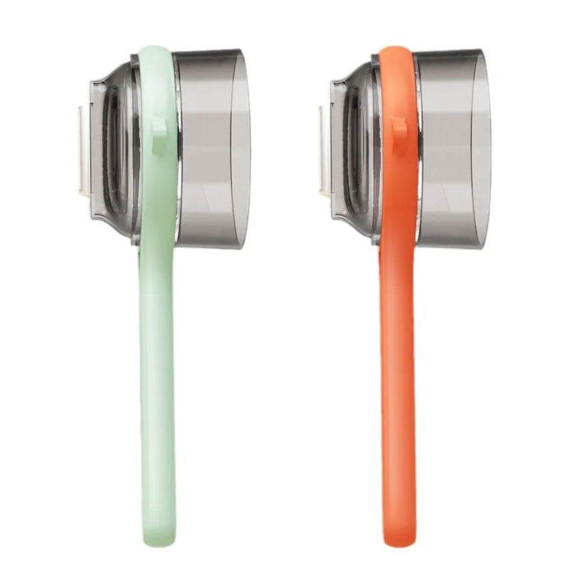 Arenzza multifunctional kitchen peeler with debris storage bucket, showcasing its ergonomic handle and sharp peeling blade.