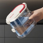 Aarenza multi-layer sealed spice organizer for kitchen storage, showing stacked transparent containers with various spices inside.