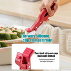 Arenzza multi-purpose anti-scald bowl holder clip for kitchen use, securely holding bowls to prevent burns during cooking.