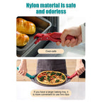 Arenzza multi-purpose anti-scald bowl holder clip for kitchen use, holding bowls securely to prevent burns during cooking.