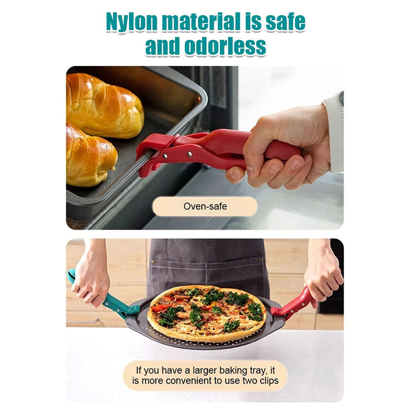 Arenzza multi-purpose anti-scald bowl holder clip for kitchen use, holding bowls securely to prevent burns during cooking.