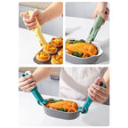Arenzza multi-purpose anti-scald bowl holder clip for kitchen use, securely holds bowls to prevent spills and burns.