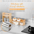 Aarenza waterproof kitchen peel and stick wallpaper backsplash with a stylish, textured design for easy kitchen decor updates.