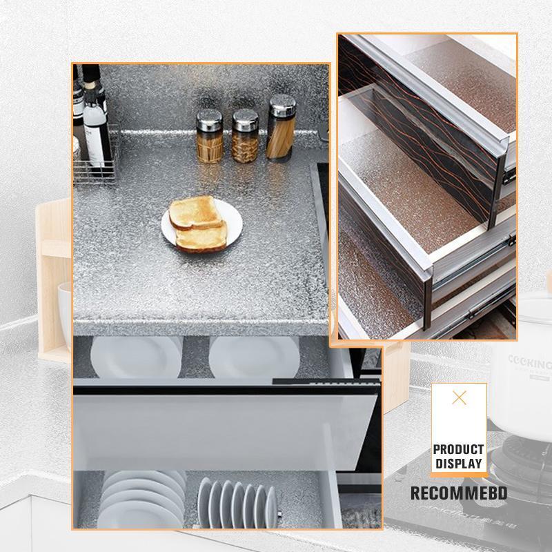 Aarenza waterproof kitchen peel and stick wallpaper backsplash with a modern design, ideal for kitchen decor and easy installation.