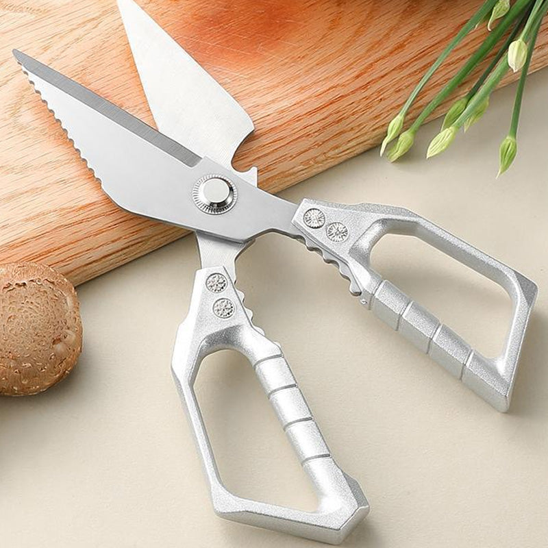 Arenzza professional-grade kitchen shears with stainless steel blades and ergonomic handles, ideal for versatile kitchen cutting tasks.