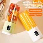 Arenzza portable wireless juicer with 12-blade system, compact kitchen appliance for fresh juice blending.