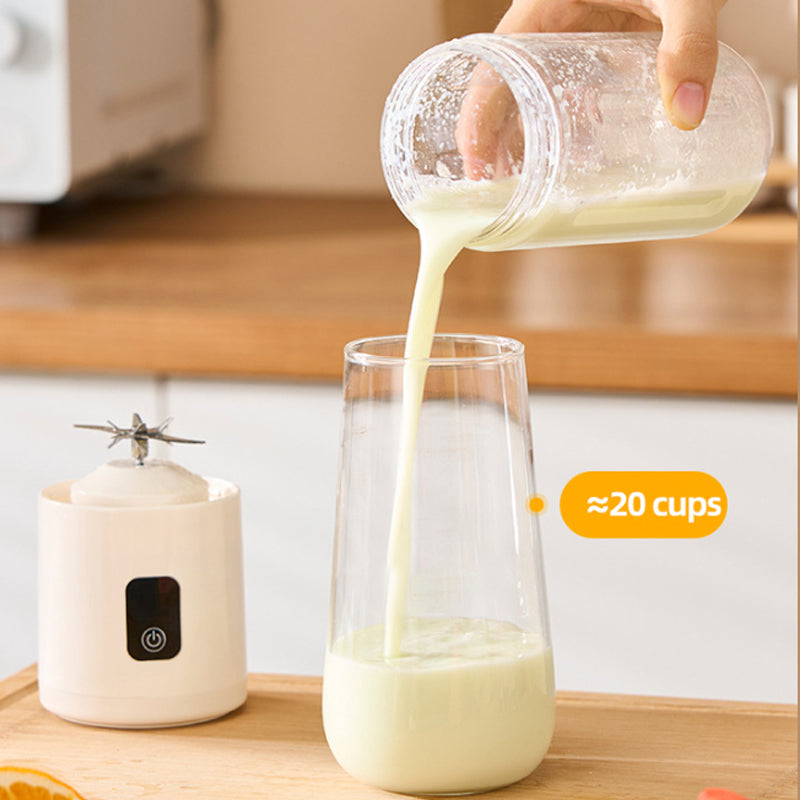 Arenzza portable wireless juicer with a 12-blade system, compact kitchen appliance for fresh juice on the go.