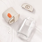 Arenzza multifunctional kitchen salt and seasoning dispenser with adjustable settings and clear measurement markings.