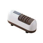 Arenzza professional electric kitchen knife sharpener with multiple sharpening slots and ergonomic design.