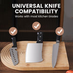 Arenzza professional electric kitchen knife sharpener with multiple sharpening slots and ergonomic design on a countertop.