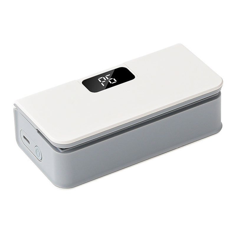 Arenzza rechargeable 2-in-1 mini bag sealer with built-in cutter for resealing food bags, compact kitchen gadget in use.