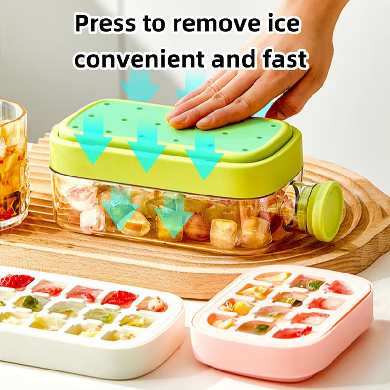 Arenzza press-to-cold ice cube mold and kettle set for kitchen use, featuring a sleek design and sturdy construction.