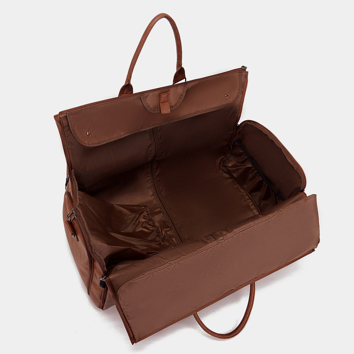 Arenzza 3-in-1 convertible duffle bag showing multiple carrying options and spacious interior in a versatile travel design