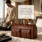 Arenzza 3-in-1 convertible duffle bag with adjustable straps and multiple compartments, designed for versatile travel and storage.
