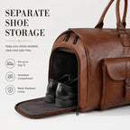 Arenzza 3-in-1 convertible duffle bag with multiple compartments and adjustable straps, shown in black on a plain background.