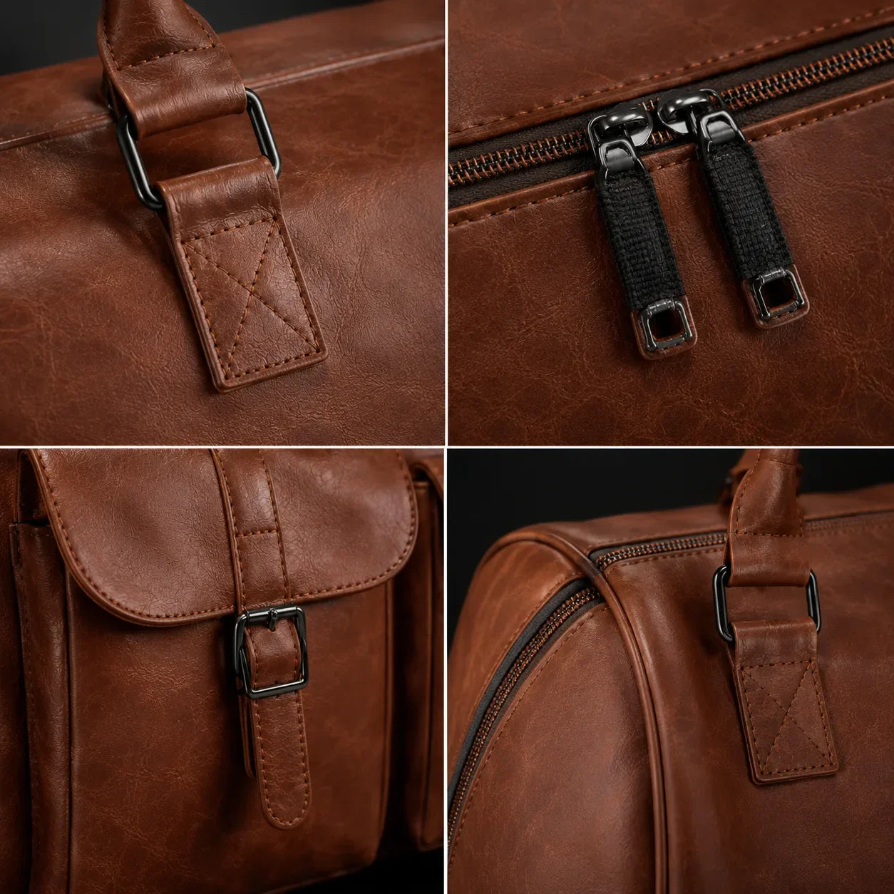 Arenzza 3-in-1 convertible duffle bag with adjustable straps and multiple compartments, shown in black with sleek, versatile design.