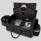 Arenzza 3-in-1 convertible duffle bag with multiple compartments, showing its versatile design and adjustable straps.
