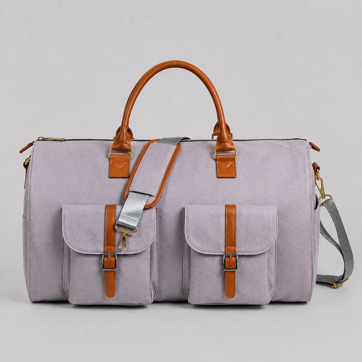 Arenzza 3-in-1 convertible duffle bag with multiple compartments, showing its versatile design and adjustable straps.